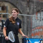 Padel coach giving lesson